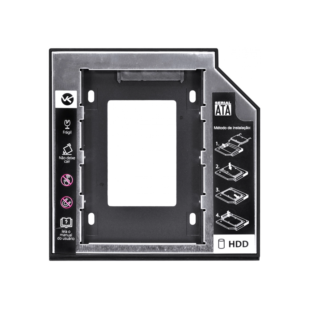 Adaptador Caddy VINIK Para Hd Ou Ssd Gaveta Dvd Notebook Sata 12.7mm Ac-127