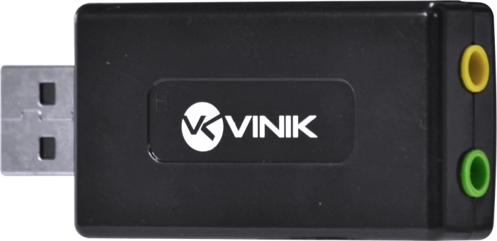 Adaptador VINIK Placa De Som USB 7.1 Canais Virtual AUSB71