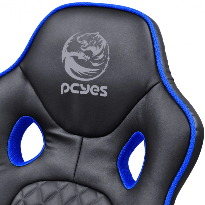 Cadeira Gamer PCYES Mad Racer Sti Master Madstimsaz - Preto Com Azul