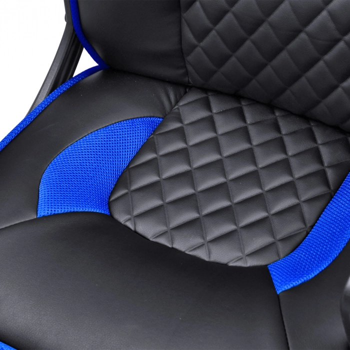 Cadeira Gamer PCYES Mad Racer Sti Master Madstimsaz - Preto Com Azul