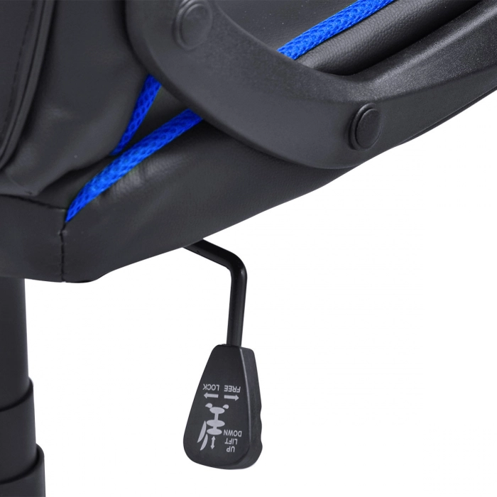 Cadeira Gamer PCYES Mad Racer Sti Master Madstimsaz - Preto Com Azul