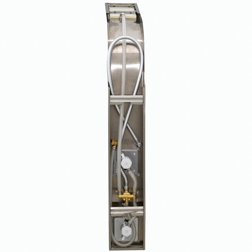 Chuveiro com Hidromassagem Vertical - OHOME Inox Noronha