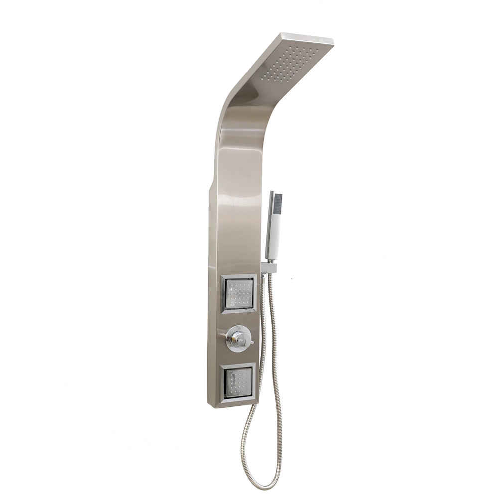 Chuveiro com Hidromassagem Vertical - OHOME Inox Noronha