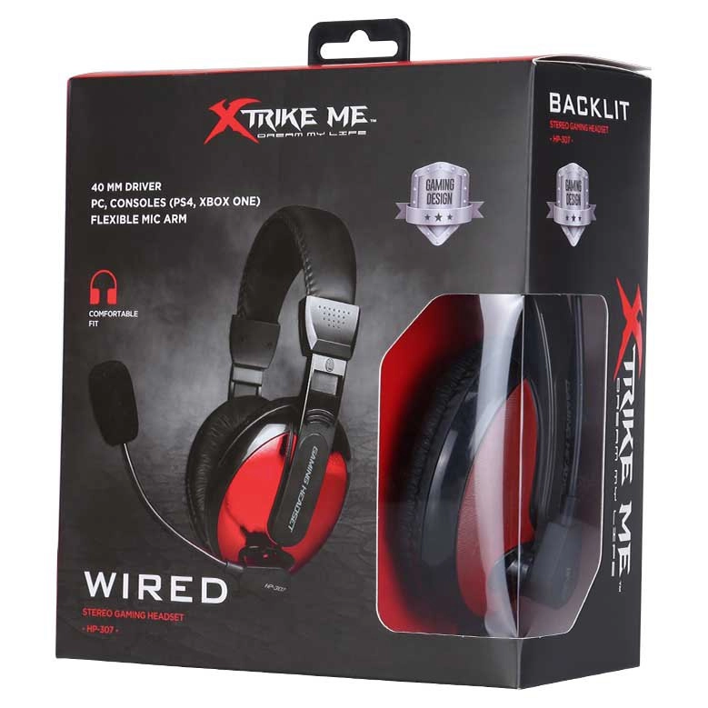 Fone Headset XTRIKE ME HP-307 BK Stereo Game P2