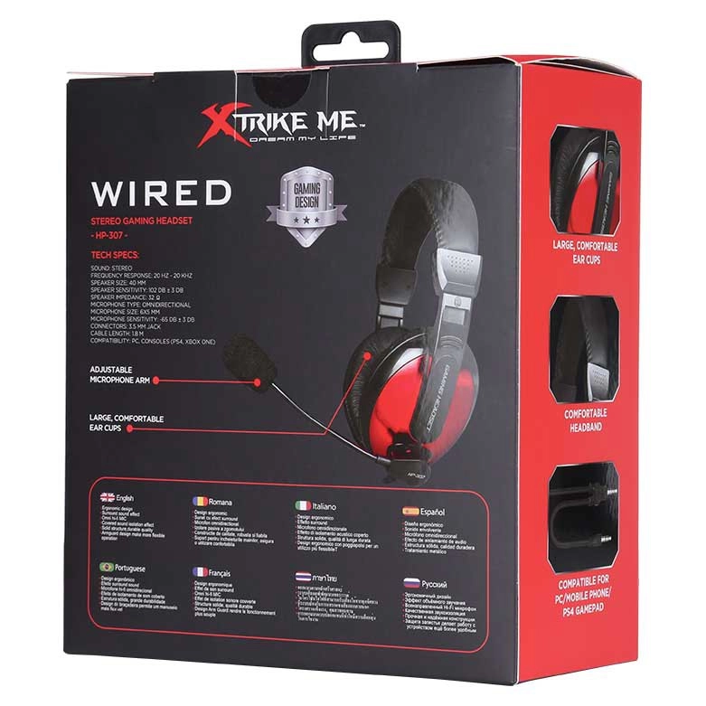 Fone Headset XTRIKE ME HP-307 BK Stereo Game P2