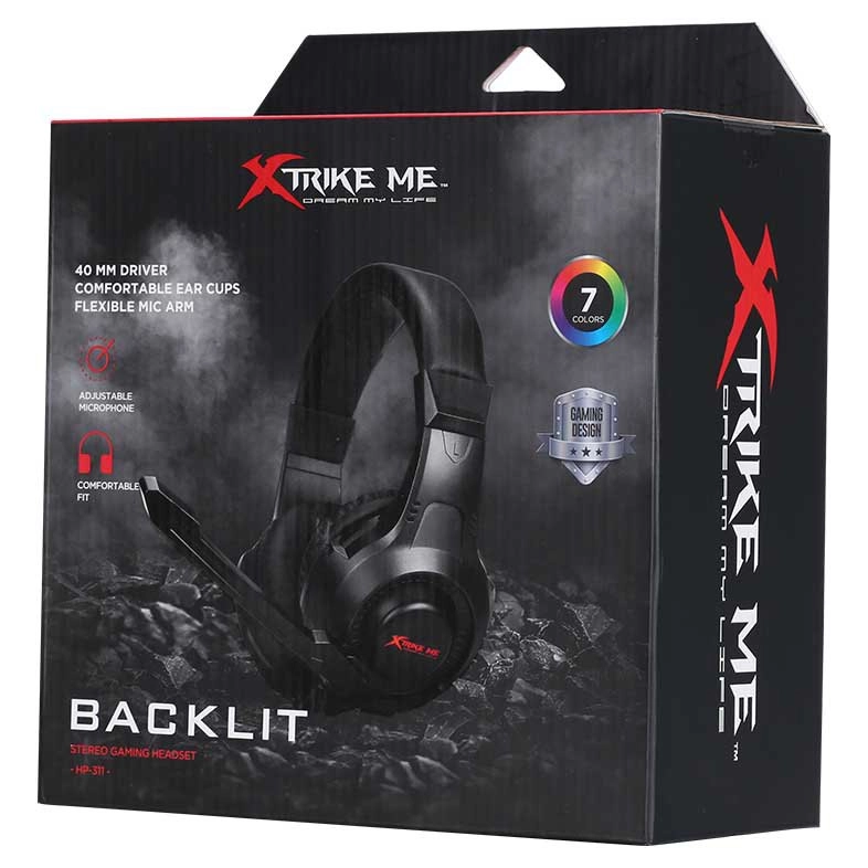 Fone Headset XTRIKE ME HP-311 Gaming RGB, USB, Com Microfone