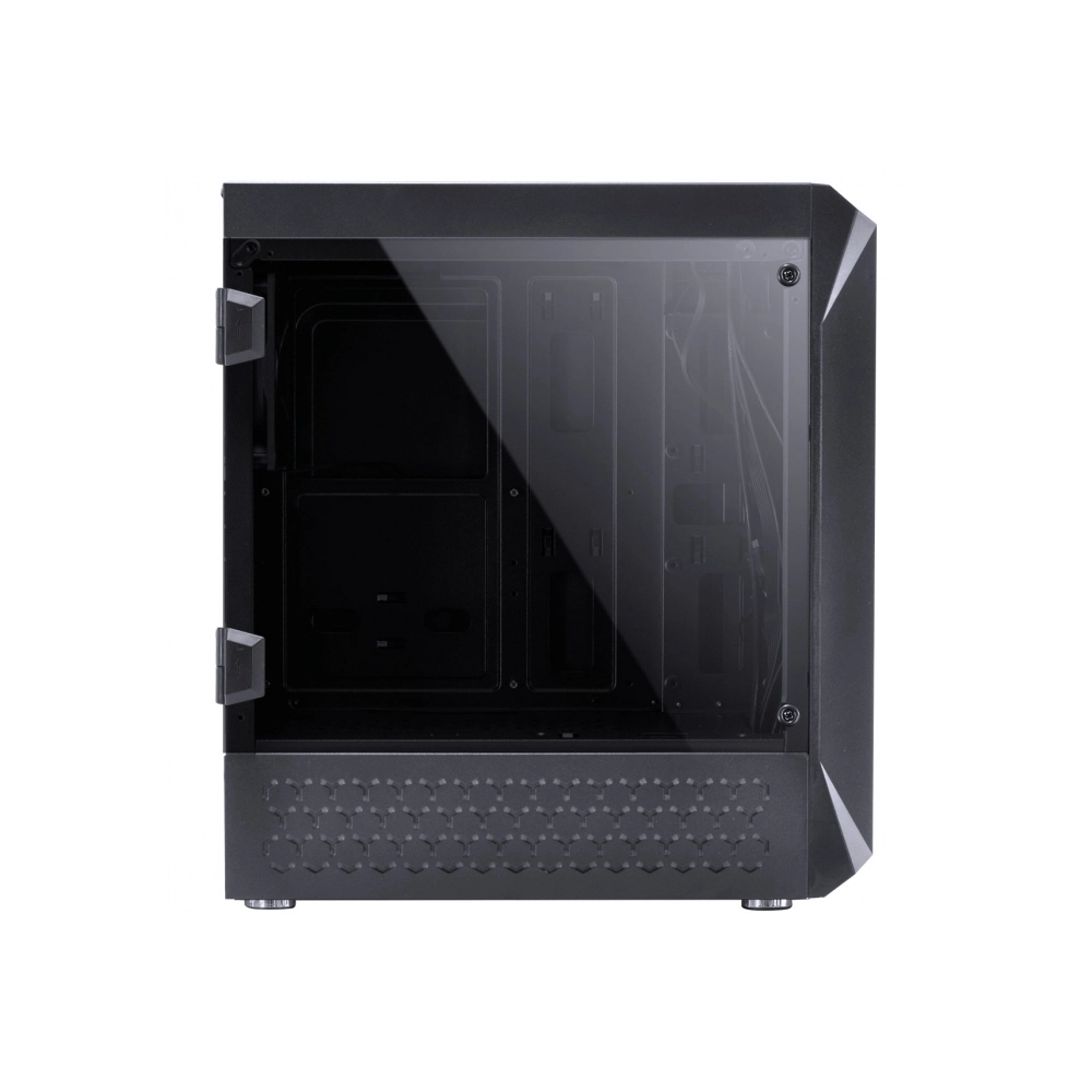Gabinete Gamer VINIK Vx Gaming Borealis Com Janela Acrilica Com Dobradica Preto Frontal Com Fita Led Rgb