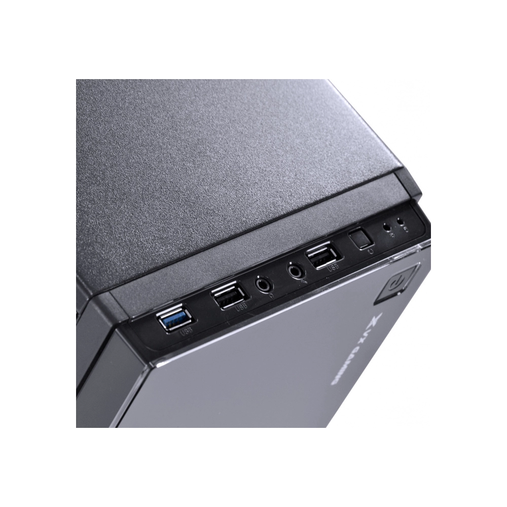 Gabinete Gamer VINIK Vx Gaming Crater Com Janela Acrilica Preto Com 2 X Fan Frontal 120mm 15 Pontos De Led Vermelho