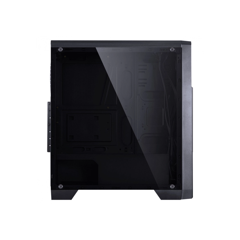 Gabinete Gamer VINIK Vx Gaming Lumia Com Lateral Acrilica Preto 3 X Fan Frontal Rgb E Cover De Fonte