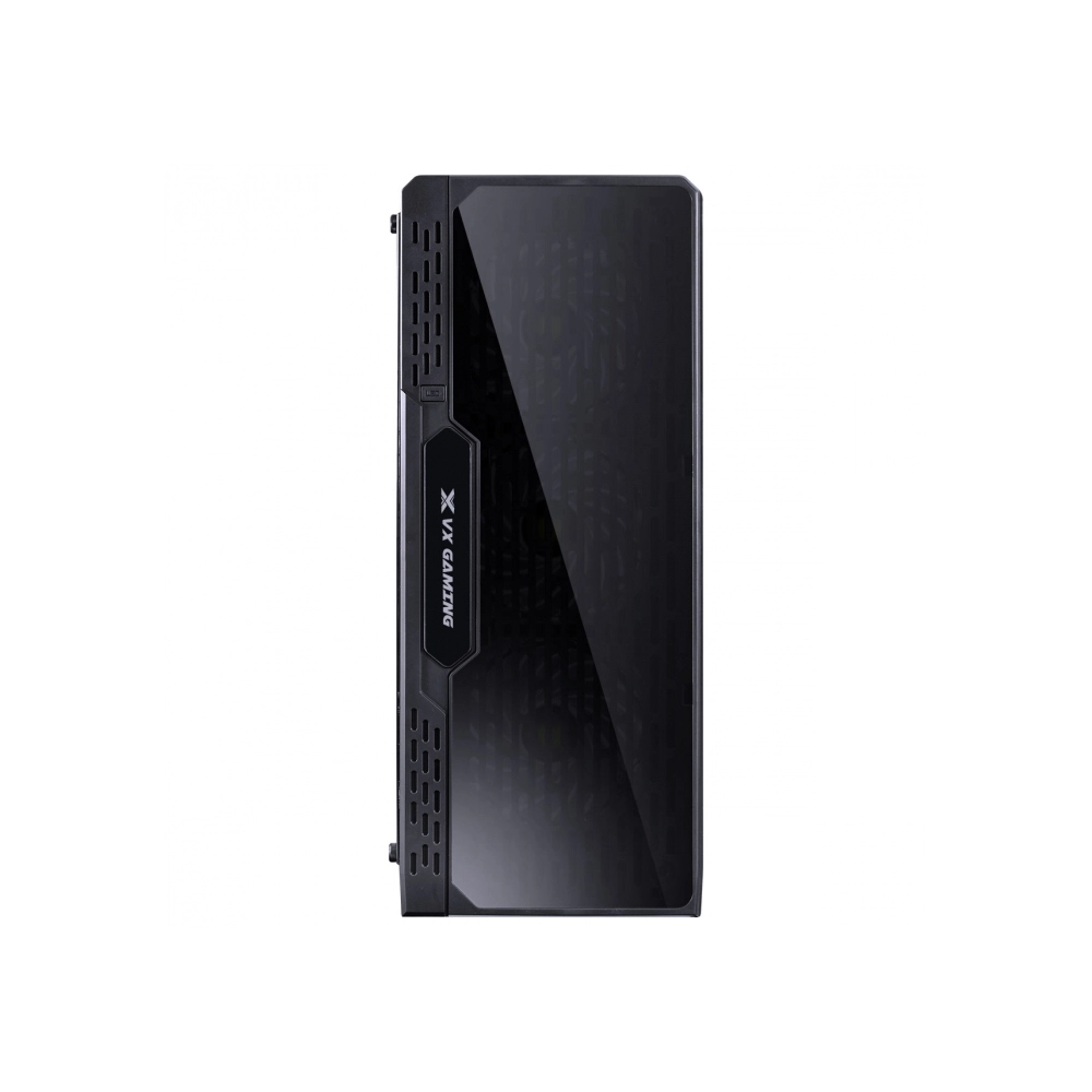 Gabinete Gamer VINIK Vx Gaming Lumia Com Lateral Acrilica Preto 3 X Fan Frontal Rgb E Cover De Fonte