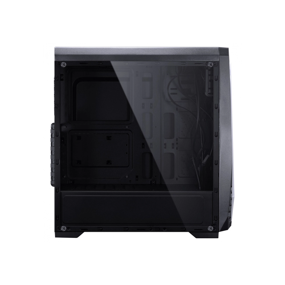 Gabinete Gamer VINIK Vx Gaming Lynx Com Lateral Acrilica Preto Fita Led Rgb Frontal E Cover De Fonte