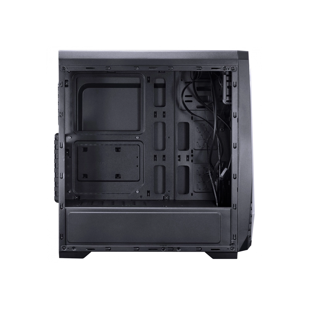 Gabinete Gamer VINIK Vx Gaming Lynx Com Lateral Acrilica Preto Fita Led Rgb Frontal E Cover De Fonte