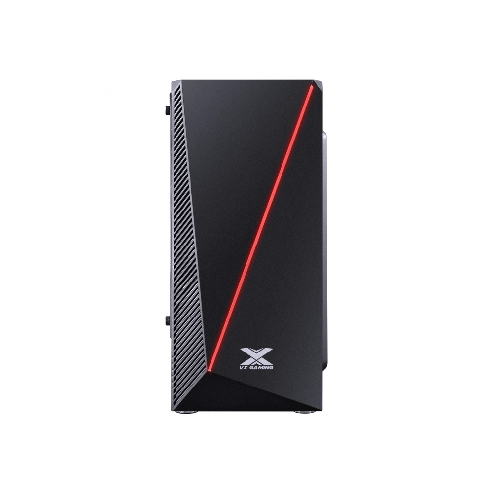Gabinete Gamer VINIK Vx Gaming Pyxis Com Janela Acrilica Com Dobradica Preto Frontal Com Fita Led Rgb