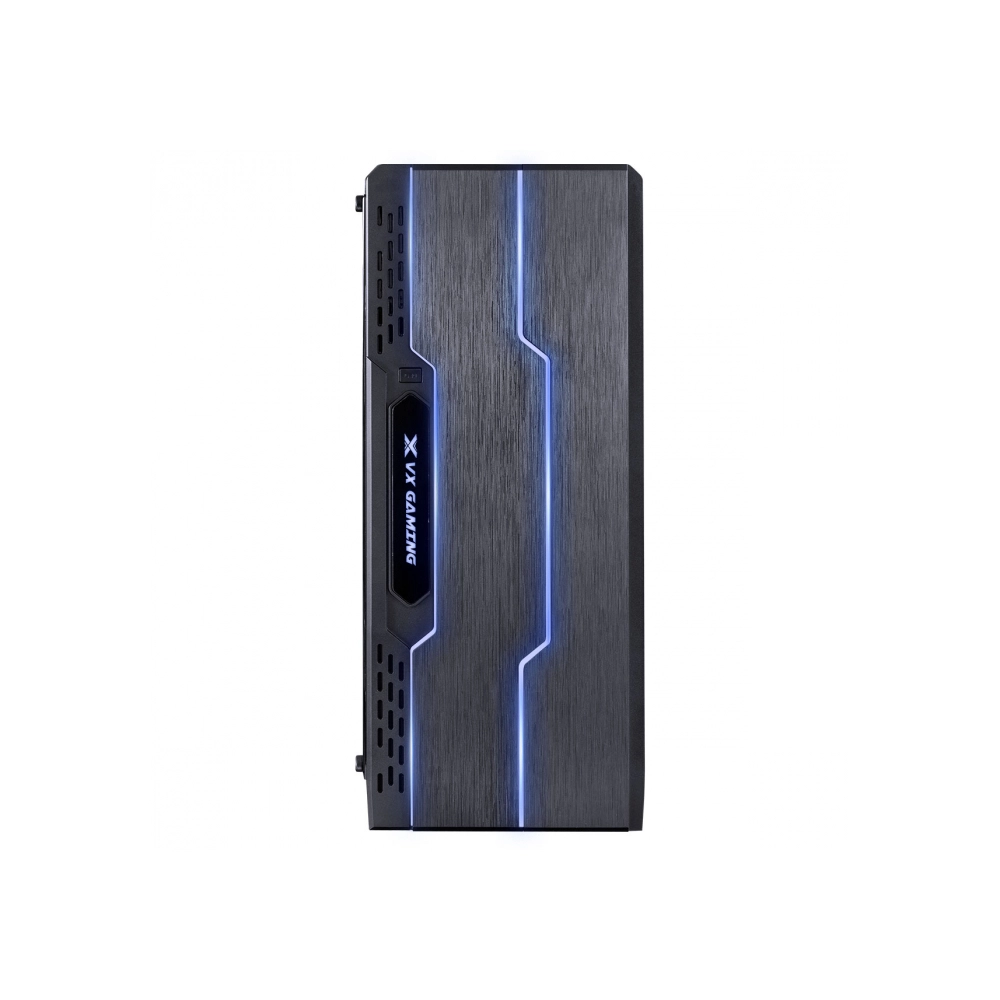 Gabinete Gamer VINIK Vx Gaming Tron Com Lateral Acrilica Preto Fita De Led Frontal 7 Cores E Cover De Fonte