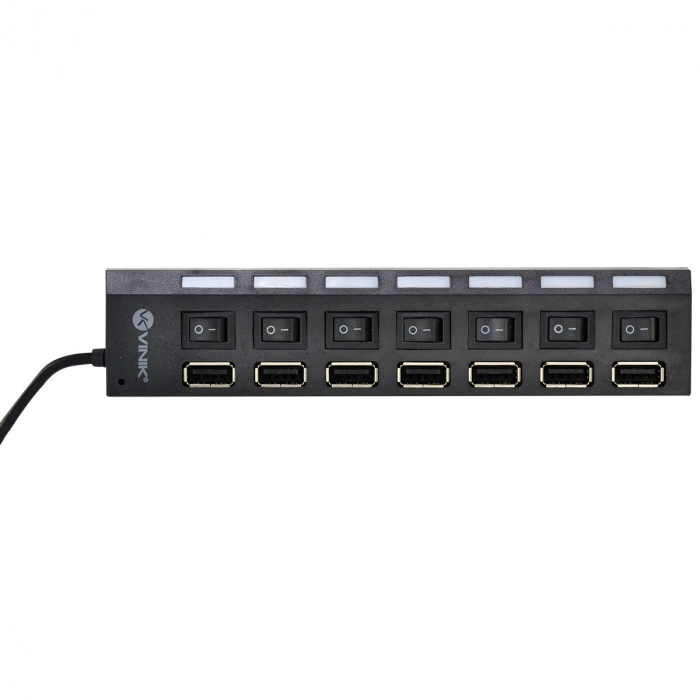 Hub USB VINIK 2.0 7 Portas Com Cabo E Led Indicador - Huv-40