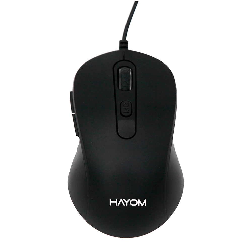 Mouse Escritório HAYOM MU2902 Ambidestro Usb Com Fio