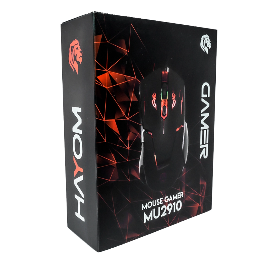 Mouse Gamer HAYOM MU2910 USB 2.0 LED RGB 2400 DPI