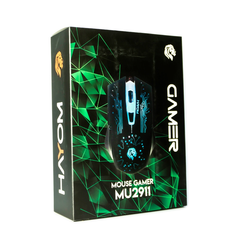 Mouse Gamer HAYOM MU2911 USB 2.0 LED rgb 2400DPI