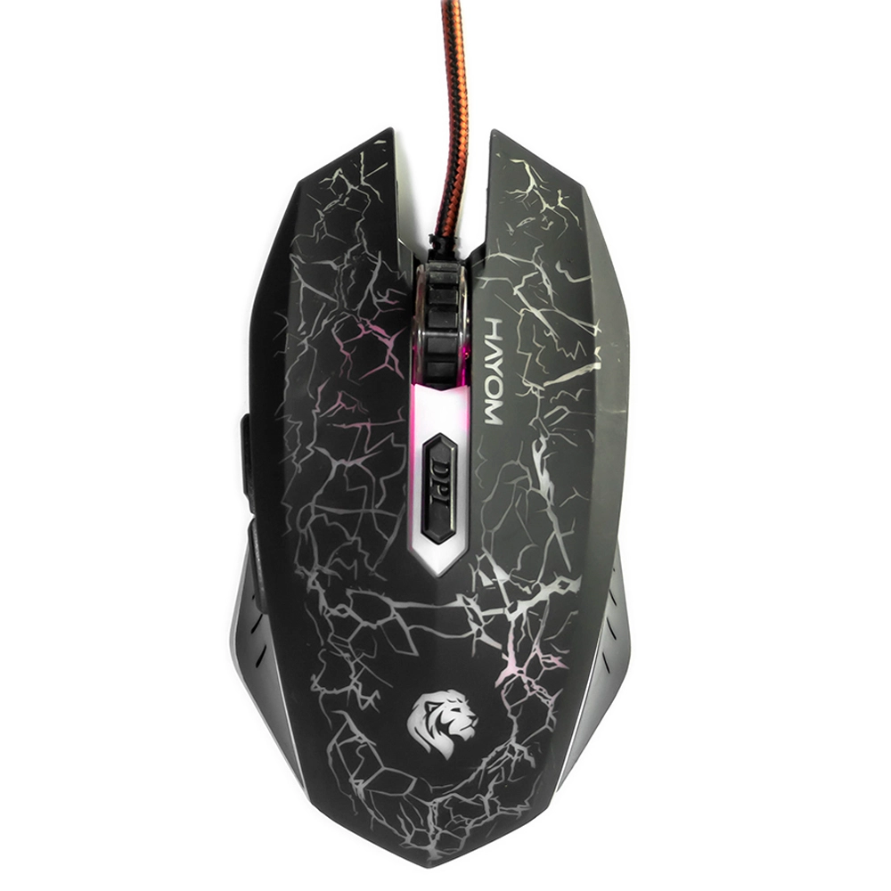 Mouse Gamer HAYOM MU2912 USB LED RGB 2400 DPI