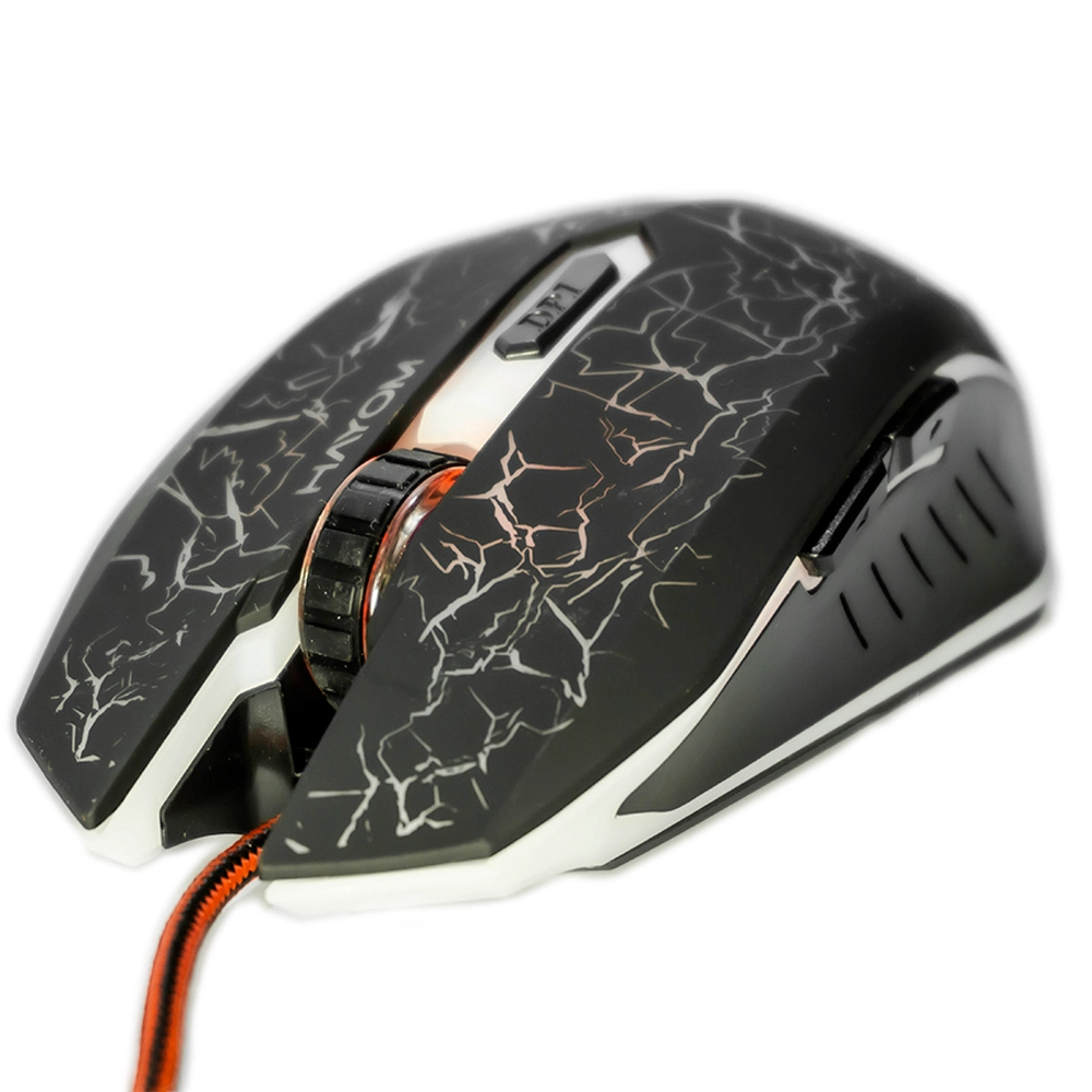Mouse Gamer HAYOM MU2912 USB LED RGB 2400 DPI