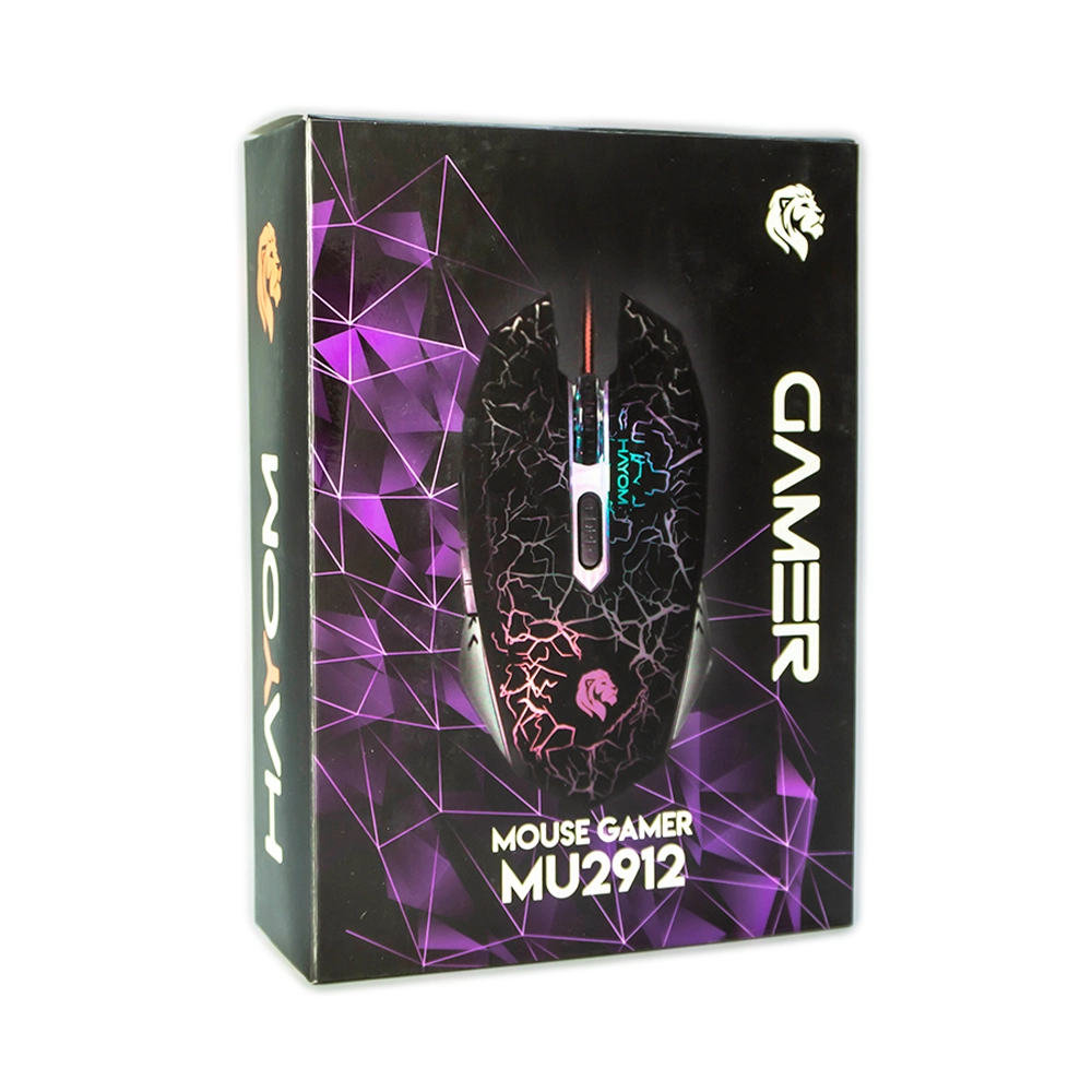 Mouse Gamer HAYOM MU2912 USB LED RGB 2400 DPI