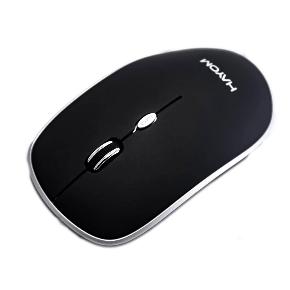 Mouse Office HAYOM Óptico Sem Fio Wireless 1600DPI