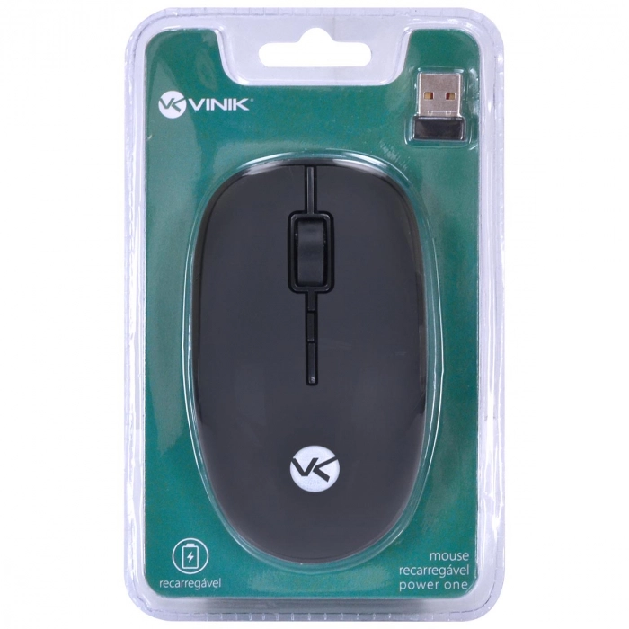 Mouse VINIK Power One Recarregavel 1600dpi Pm100