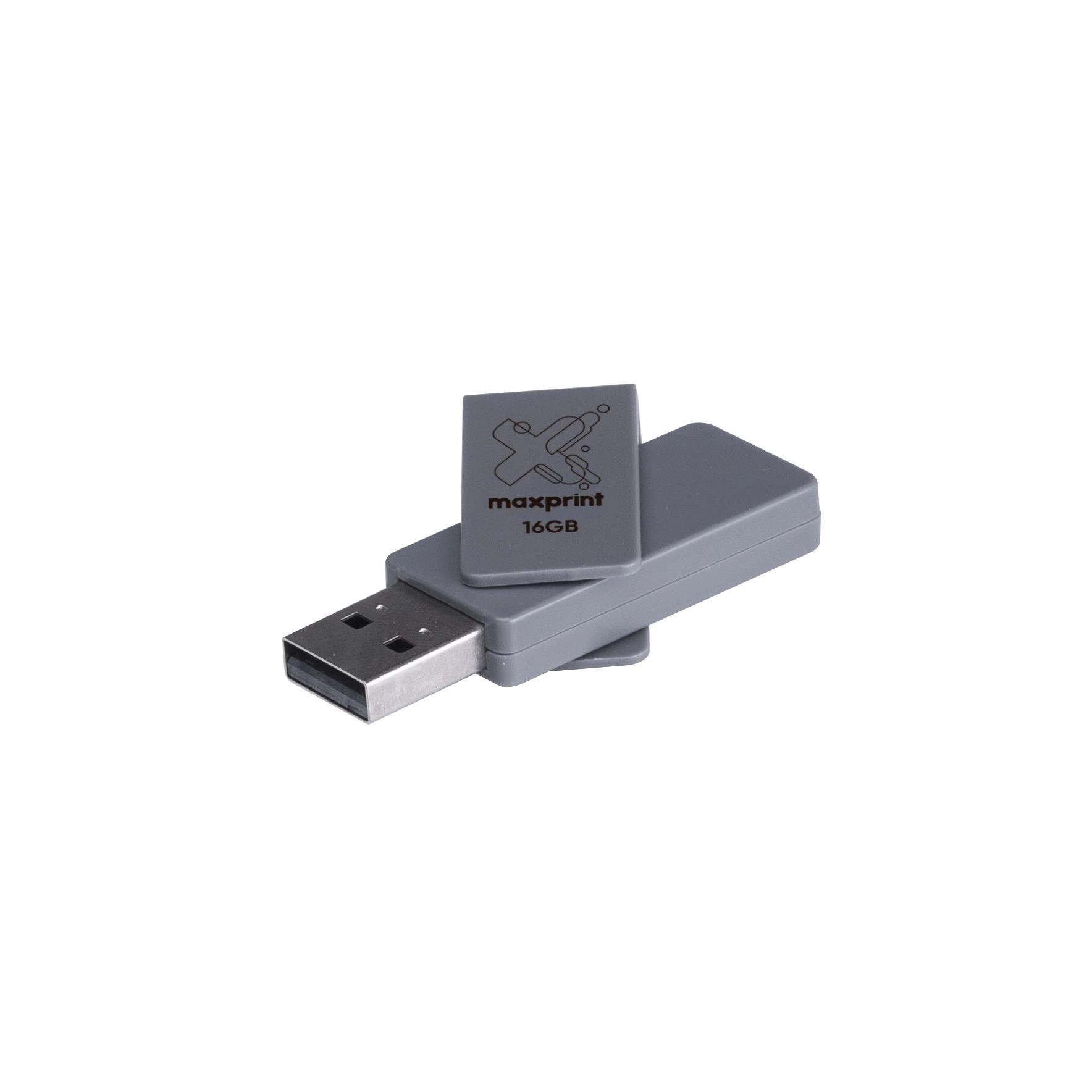 Pen Drive MAXPRINT de 16GB - Grafite