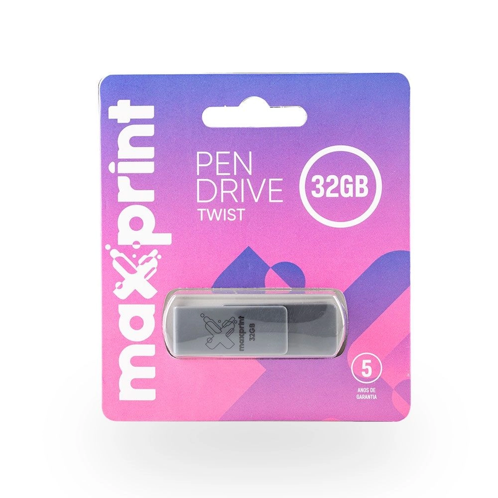 Pen Drive MAXPRINT de 32GB - Grafite