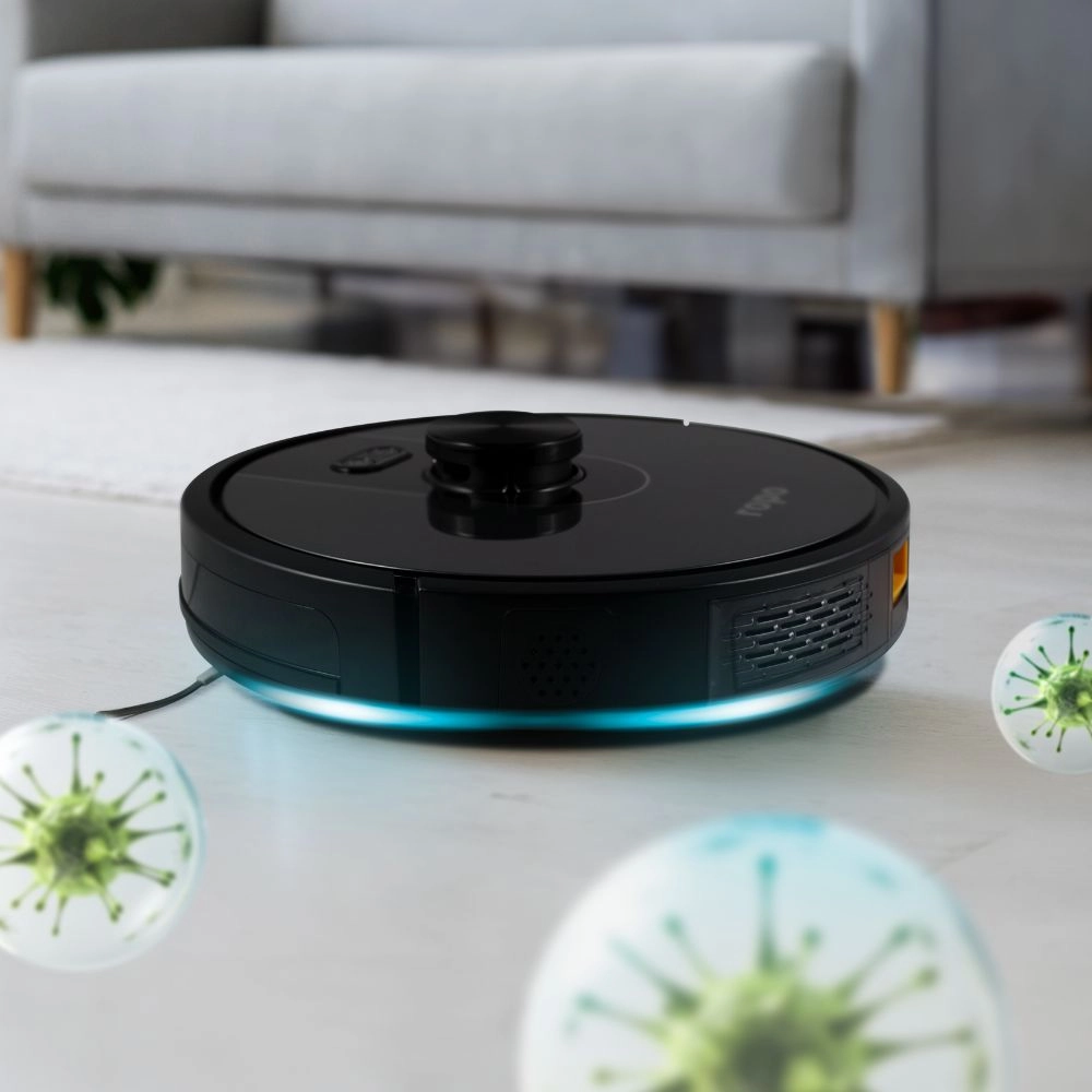Robô Aspirador Ropo Glass 4 Pro Preto 110V