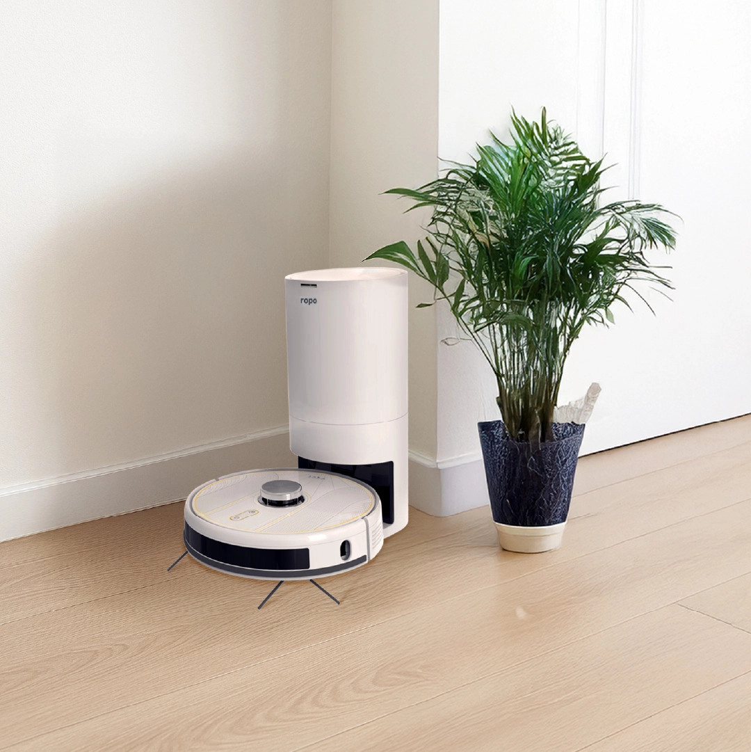 Robô Aspirador Ropo Glass 5 Pro Branco 110V