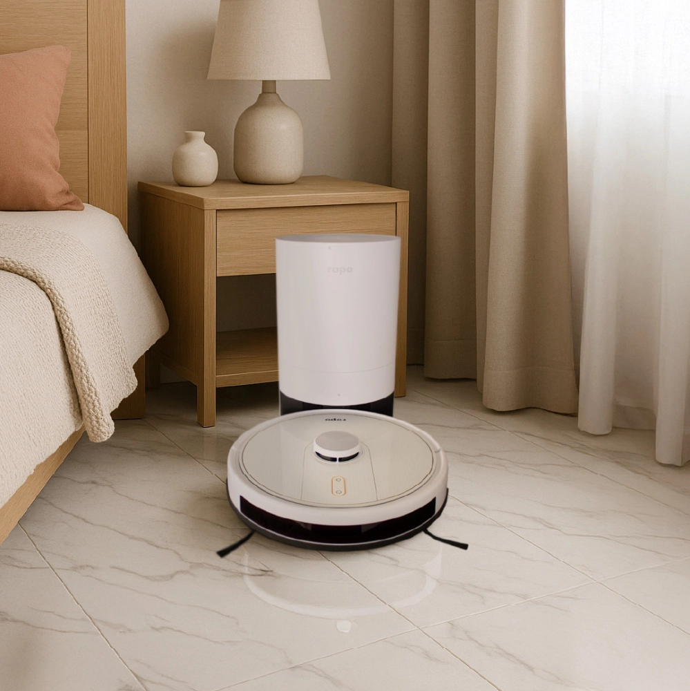 Robô Aspirador Ropo Glass 5 Pro Branco 220V