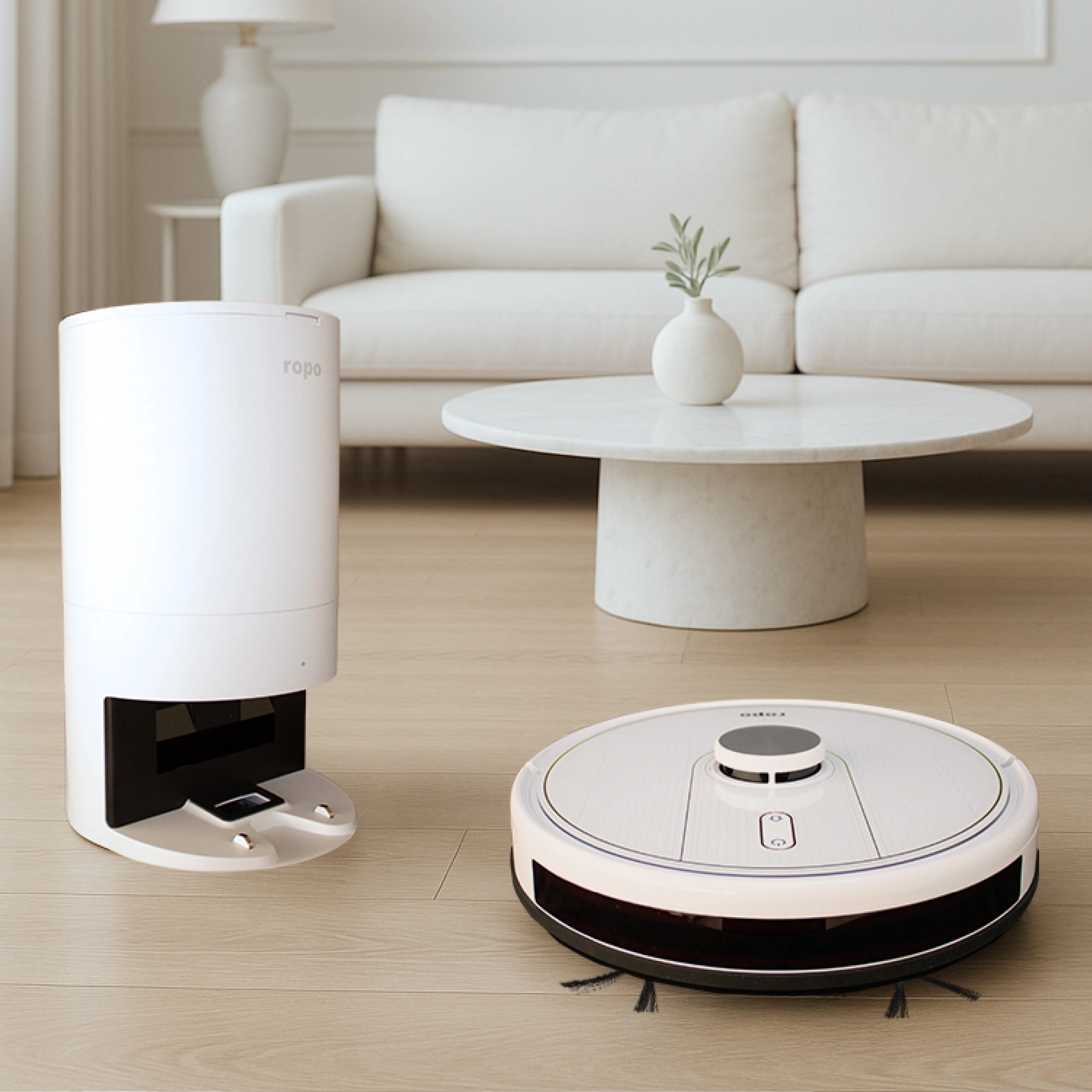 Robô Aspirador Ropo Glass 5 Pro Branco 220V