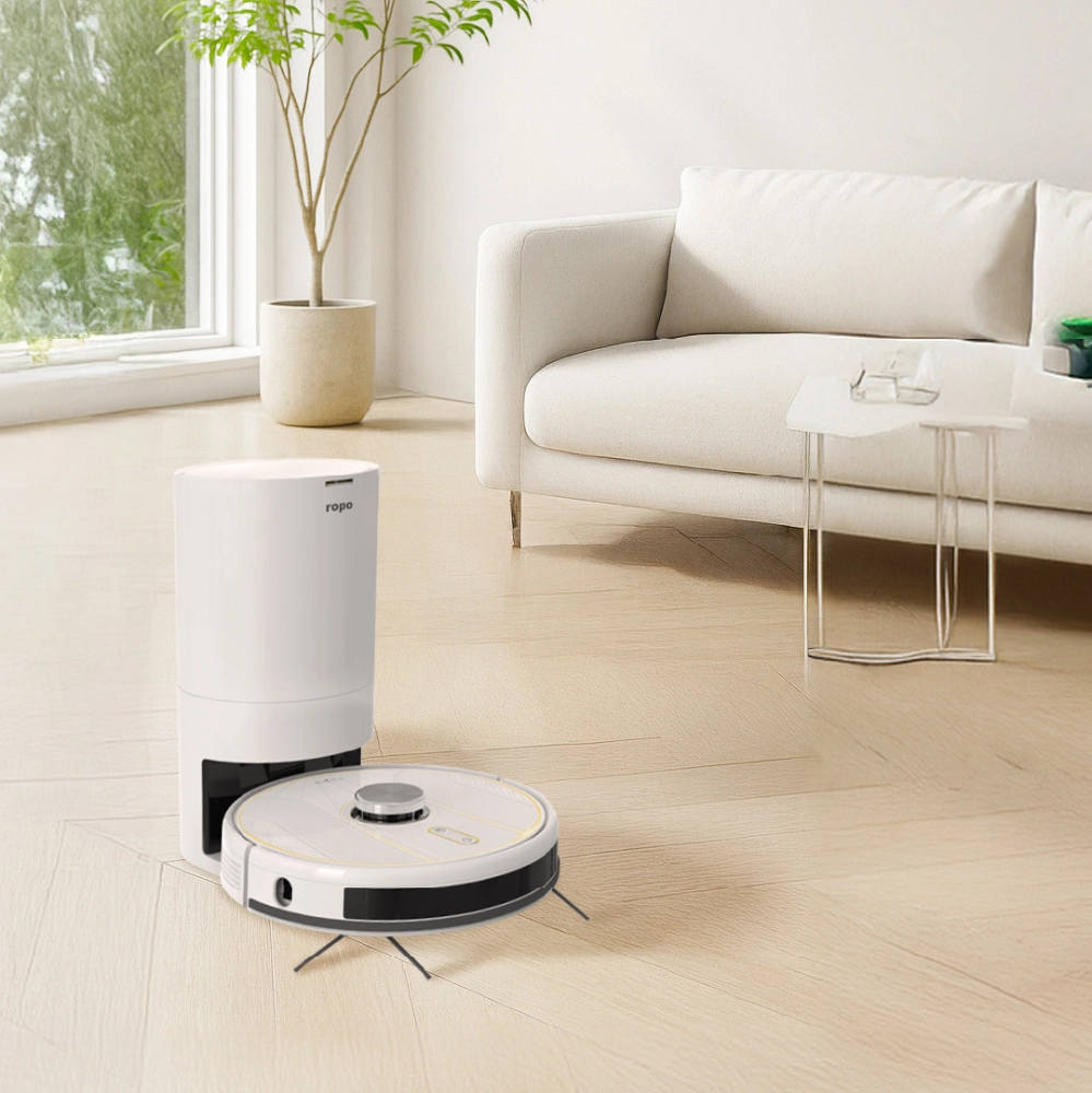 Robô Aspirador Ropo Glass 5 Pro Branco 220V