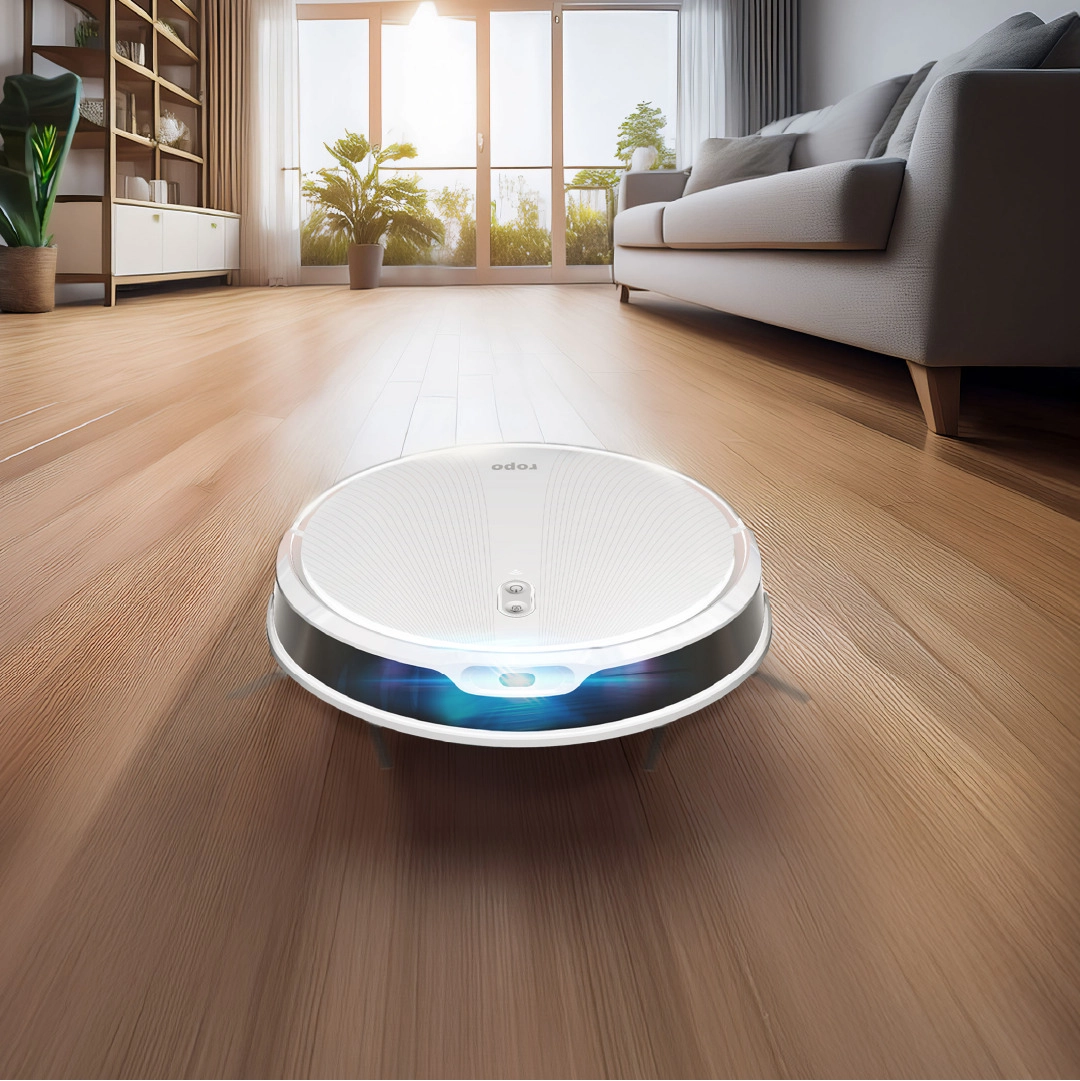 Robô Aspirador Ropo Laser Slim Branco