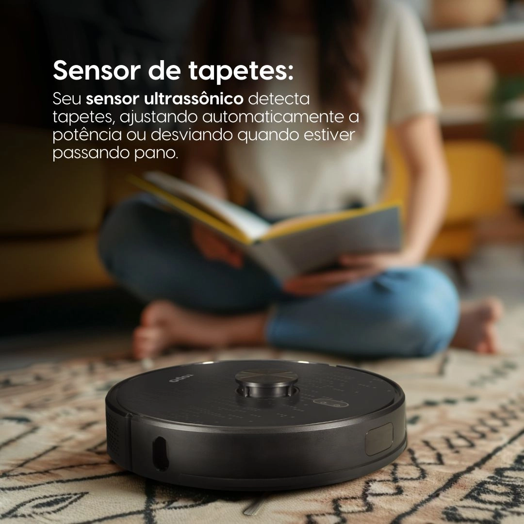 Robô Aspirador e Passa Pano Ropo Smart Laser Bivolt