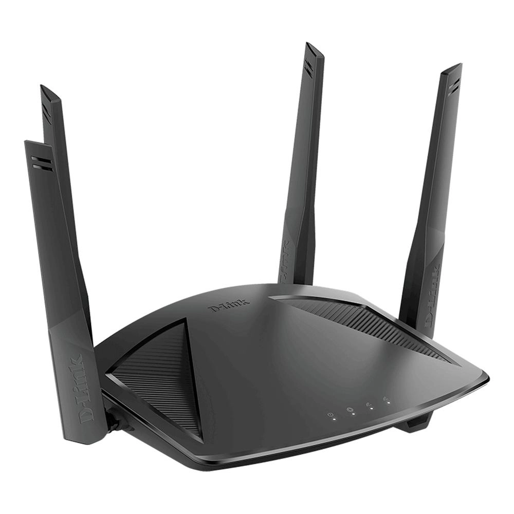 Roteador Wireless D-Link WiFi 6 EXO AX1800, 2.4Ghz/5Ghz, Suporte a Google Assistant e Alexa, Preto - DIR-X1860