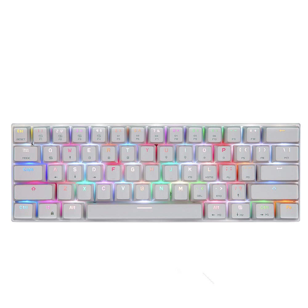 Teclado MOTOSPEED CK62 Bluetooth Switch Azul - Branco