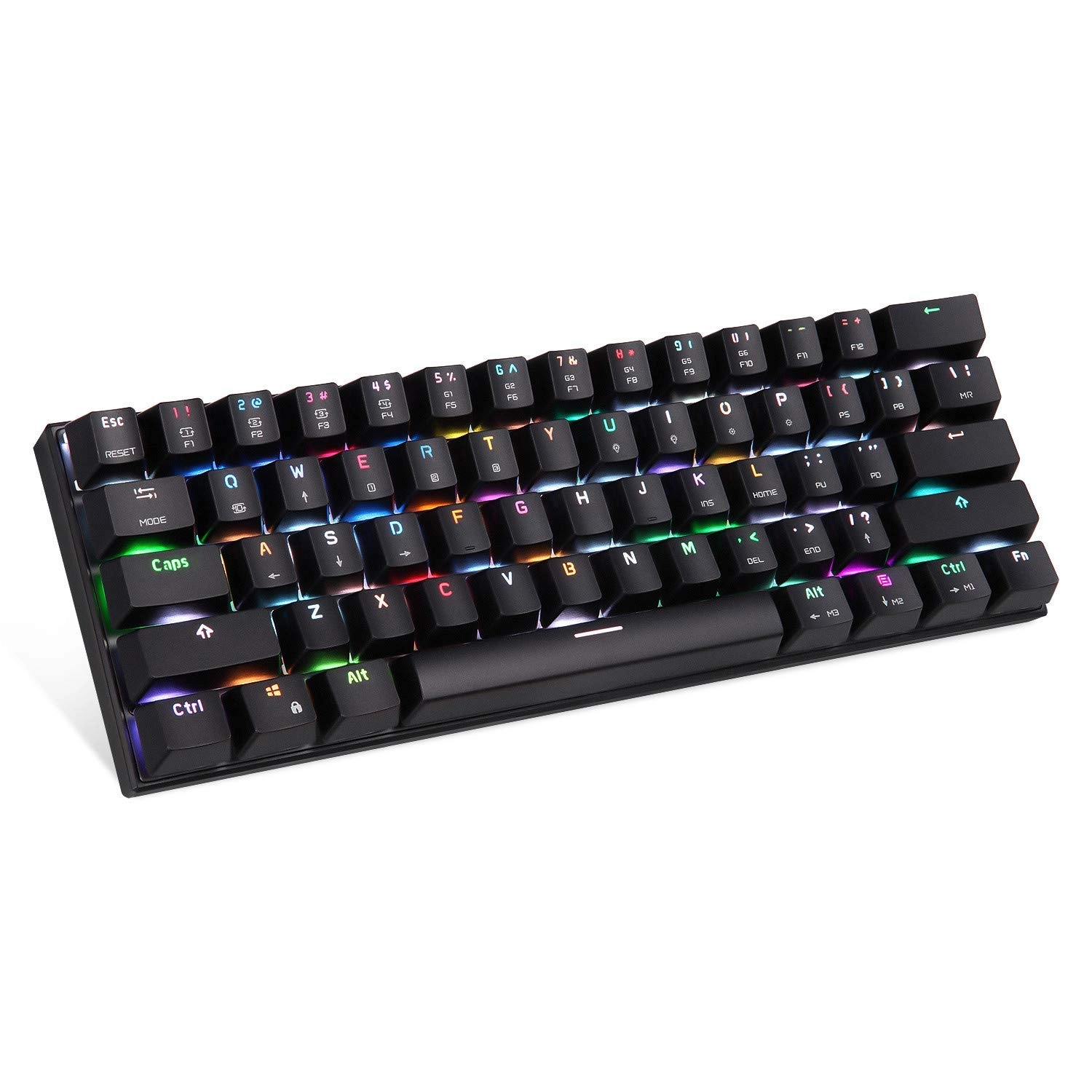 Teclado MOTOSPEED CK62 Bluetooth Switch Vermelho - Preto
