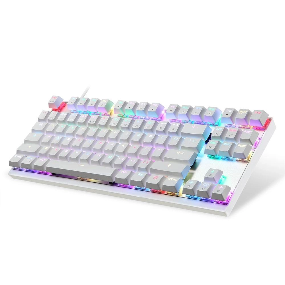 Teclado MOTOSPEED CK82 Switch Azul RGB - Branco