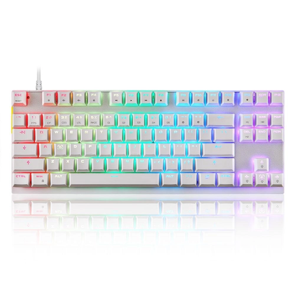 Teclado MOTOSPEED CK82 Switch Azul RGB - Branco