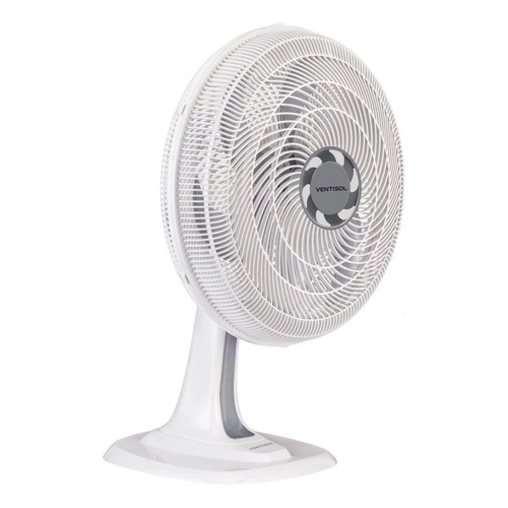 Ventilador de Mesa VENTISOL Premium 30cm 6 Pás - 3 Velocidades Branco 127V